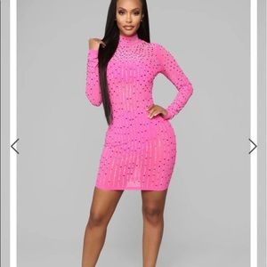 NWT Fashion Nova Rhinestone Dress